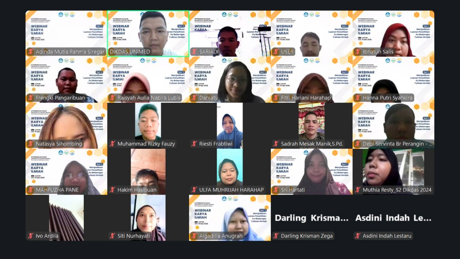 S2 Pendidikan Dasar FIP UNIMED Gelar Webinar Karya Ilmiah “Menjadikan Luaran Penelitian ke Beberapa Tulisan Ilmiah”